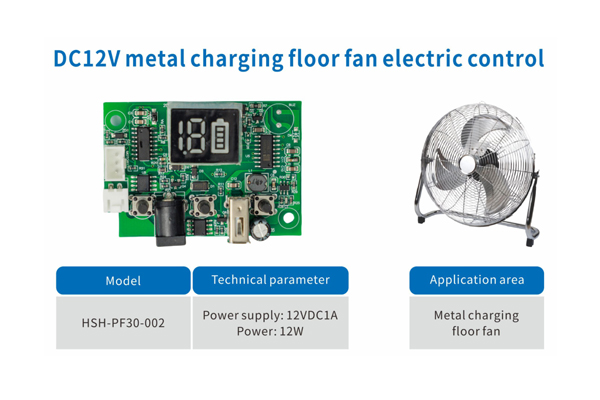 DC12V Metal Floor Fan Controller